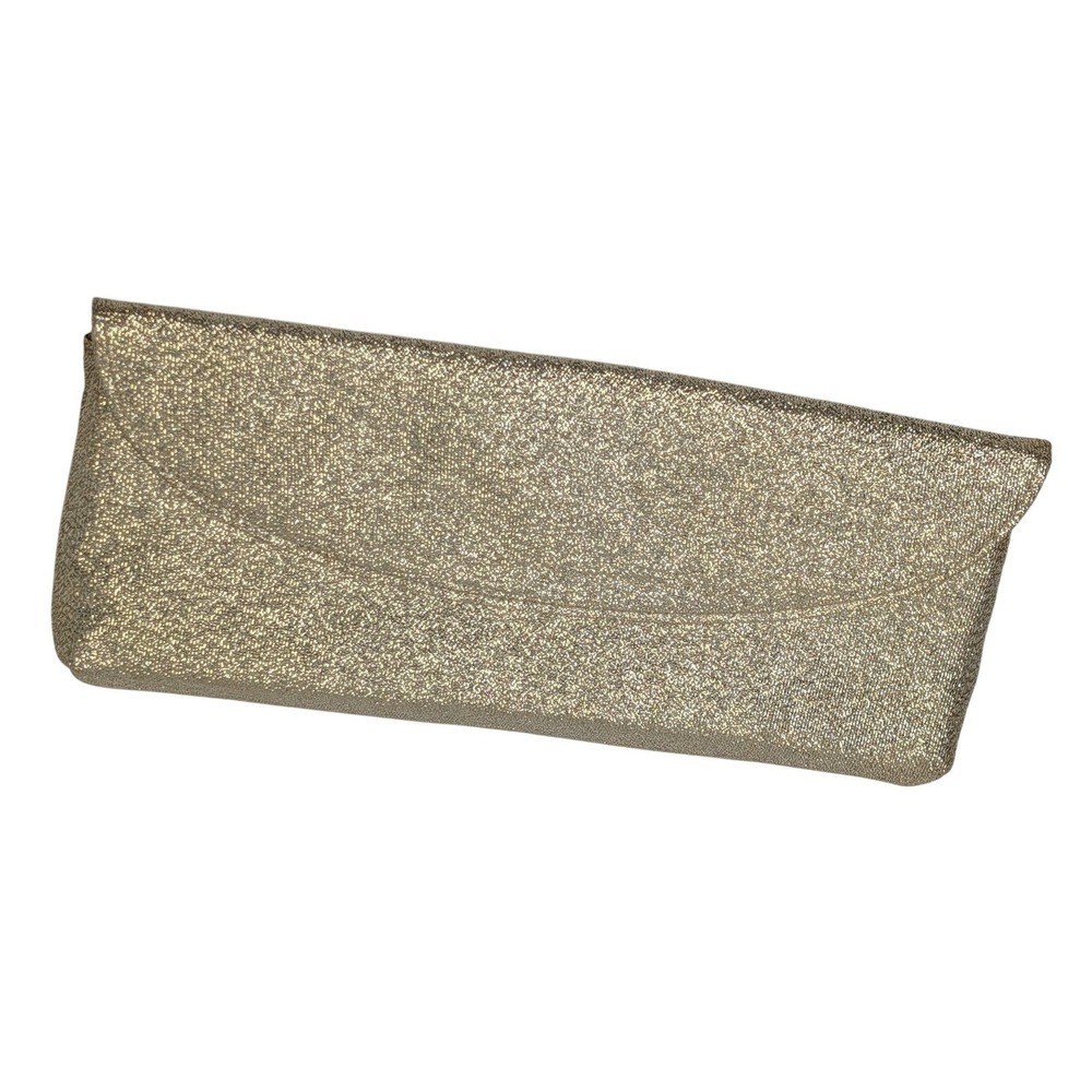 Gold Glitter Evening Clutch Bag Wedding Formal Envelope Handbag Snap Closure‎
